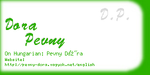 dora pevny business card